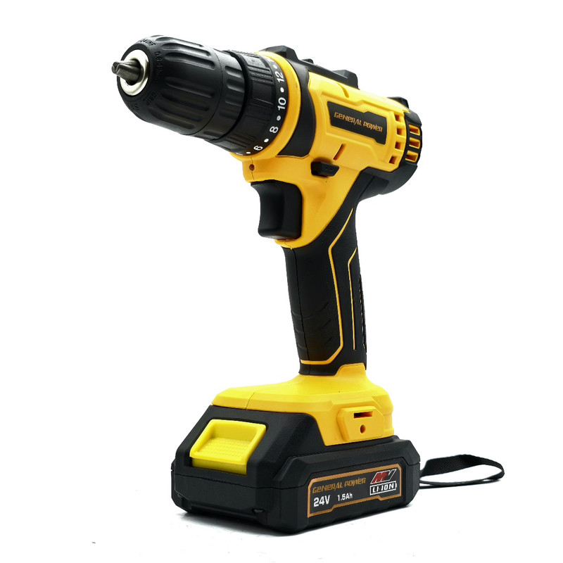 دریل پیچ گوشتی شارژی و مینی فرز شارژی جنرال پاور مدل 24V